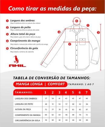 Imagem de Camisa Masculina Amil Comfort Xadrez Manga Longa Flanelada Com Bolso 1819