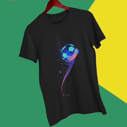 Imagem de Camisa Masculina Basica Camiseta Manga Curta T-shirt Estampa Bola Futebol