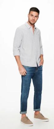 Imagem de Camisa masculina Damyler  tecido manga longa g