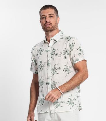 Imagem de Camisa Masculina Em Tricoline Diametro Bege