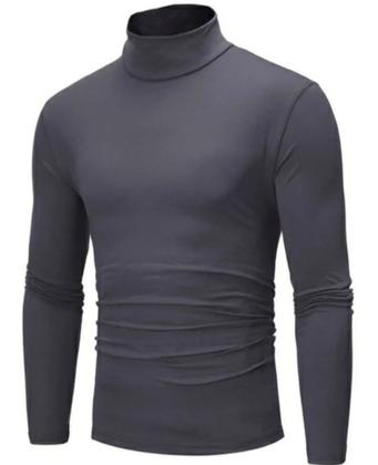 Imagem de Camisa masculina gola alta/suplex kit com 3 unidades