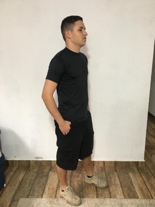 Imagem de Camisa  Masculina Lisa Proteção Solar UV 50 Manga Curta Em Tecido Suplex