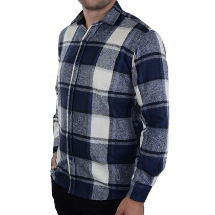 Imagem de Camisa Masculina Milani ML Plus Flanela Plus Azul -38224