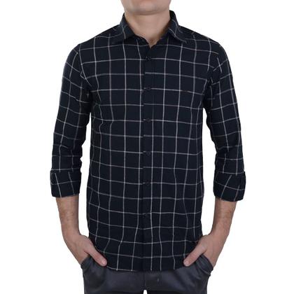 Imagem de Camisa Masculina Milani ML Slim Xadrez Preta - 30824