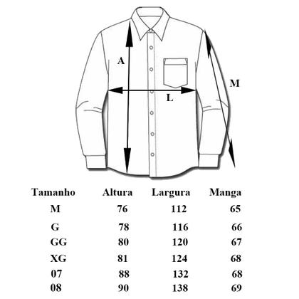 Imagem de Camisa Masculina Preta Social Lisa Manga Longa Sr