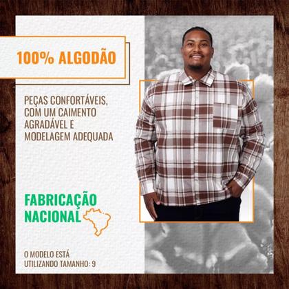 Imagem de Camisa Masculina Tradicional Rodeio Xadrez Plus Size