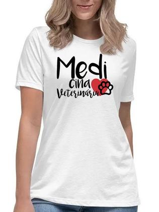 Imagem de Camisa medicina veterinária curso faculdade love profissão