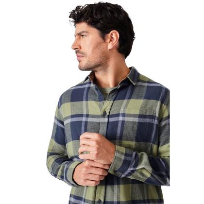 Imagem de Camisa Ml Flanela Xadrez Eucalipto Reserva