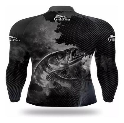Imagem de Camisa Para Pesca Proteção Solar Uv50 Traira Pescaria Forte