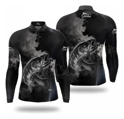 Imagem de Camisa Para Pesca Proteção Solar Uv50 Traira Pescaria Forte