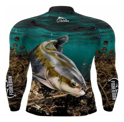 Imagem de Camisa Para Pescaria Proteção Solar Uv50 Tambaqui Fisherman