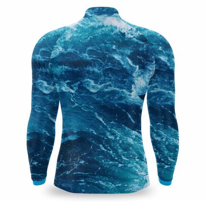 Imagem de Camisa pesca proteção solar uv fator 50 em varias estampas Camiseta de pescaria camuflada e de peixe