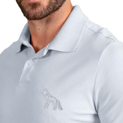 Imagem de Camisa Polo Acostamento Bordado Classic P23 Branco Masculino