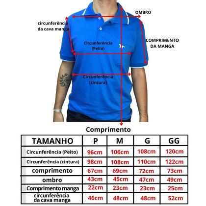 Imagem de Camisa Polo Algodão Básica Rei Malhas