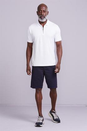 Imagem de Camisa Polo com Zíper Básica Malha Premium Comfort