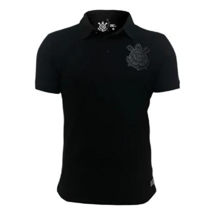 Imagem de Camisa Polo Corinthians Masculina Preta Licienciado