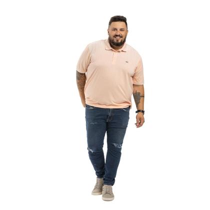 Imagem de Camisa polo em piquet soft plus size retilínea, modelo 66448