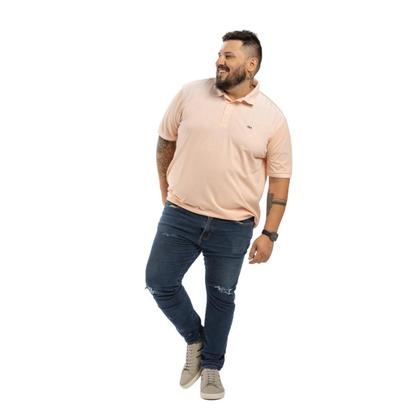 Imagem de Camisa polo em piquet soft plus size retilínea, modelo 66448
