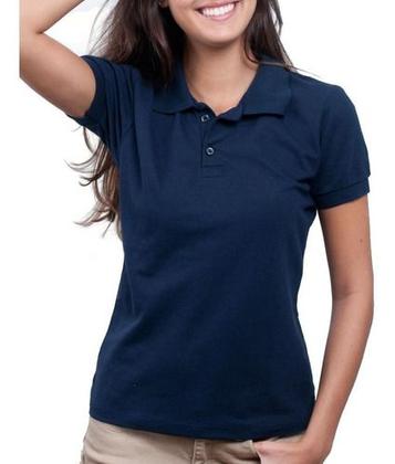 Imagem de Camisa Polo Feminina Camiseta Gola Atacado Uniforme Piquet