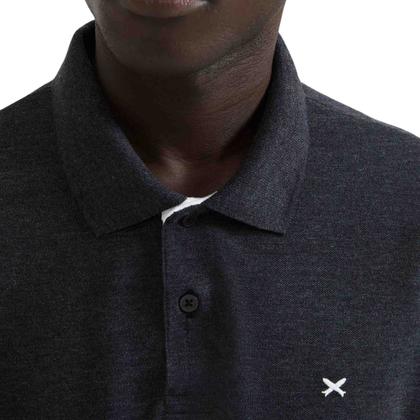 Imagem de Camisa Polo Hering Masculina Piquet Logo Bordado Grafite