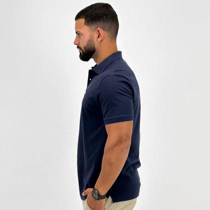 Imagem de Camisa Polo Individual Manga Curta Slim Masculina