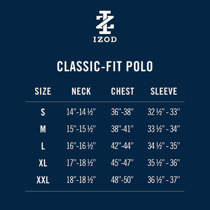 Imagem de Camisa polo IZOD Advantage Performance Black XXL