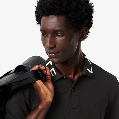 Imagem de Camisa Polo Jacquard Branded Corte Ajustado
