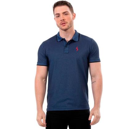 Camisa Polo Masculina Básica Piquet Algodão Confortável - John Pull Imagem de Camisa Polo Masculina Básica Piquet Algodão Confortável