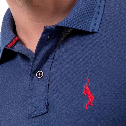 Imagem de Camisa Polo Masculina Básica Piquet Algodão Confortável