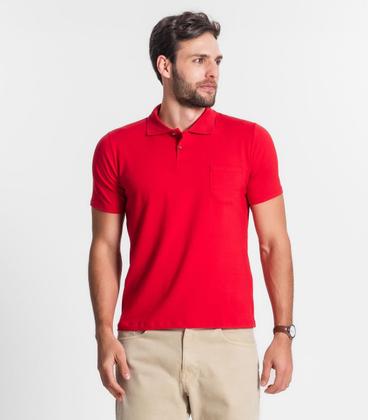 Imagem de Camisa Polo Masculina Com Bolso Cotton Leve