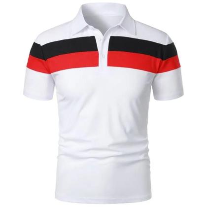 Imagem de Camisa Polo Masculina de Luxo - Manga Curta, Gola Virada, Verão