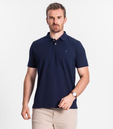 Imagem de Camisa Polo Masculina Diametro Azul