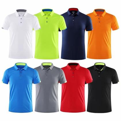 Imagem de Camisa Polo Masculina Esportiva - Secagem Rápida, Manga Curta, Ideal para Ciclismo e Fitness