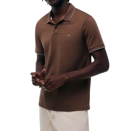 Imagem de Camisa Polo Masculina Hering MC Super Cotton Marrom - 3M4MHL
