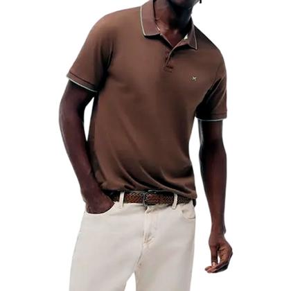 Imagem de Camisa Polo Masculina Hering MC Super Cotton Marrom - 3M4MHL