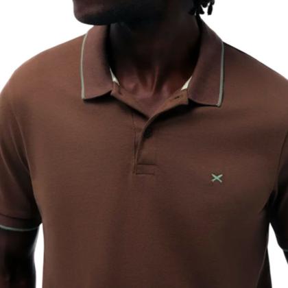 Imagem de Camisa Polo Masculina Hering MC Super Cotton Marrom - 3M4MHL