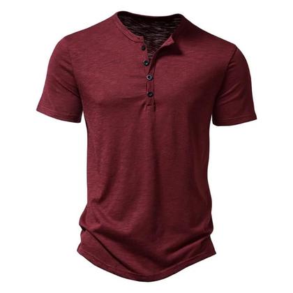 Imagem de Camisa Polo Masculina Manga Curta - Gola Henry, Casual e Esportiva