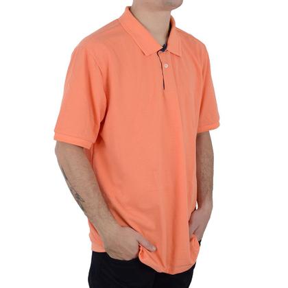 Imagem de Camisa Polo Masculina Ogochi Piquet Plus Size Laranja - 0019