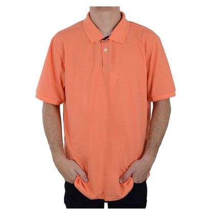 Imagem de Camisa Polo Masculina Ogochi Piquet Plus Size Laranja - 0019