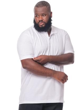 Imagem de Camisa Polo Masculina Plus Size Anistia Punho Básica Algodão