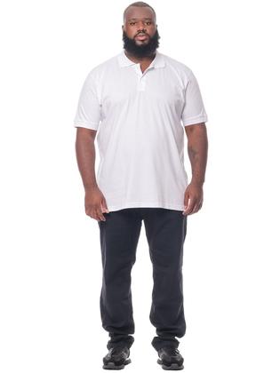 Imagem de Camisa Polo Masculina Plus Size Anistia Punho Básica Algodão