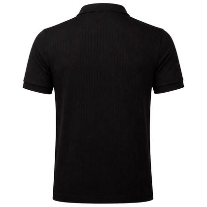 Imagem de Camisa Polo Masculina Reserva Slim Canelada Casual Algodão Com 3 Botões 102257 Cor:PretoTamanho:M