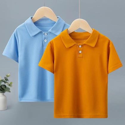 Imagem de Camisa Polo Meia Manga Infantil - Confortável e Casual para Meninos e Meninas