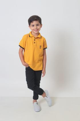 Imagem de Camisa Polo ou Body Infantil Mostarda