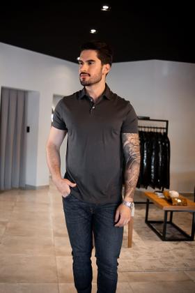 Imagem de Camisa Polo Pima Oficina Reserva Chumbo