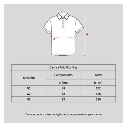 Imagem de Camisa Polo Plus Size Hipica Player Classic Elastano