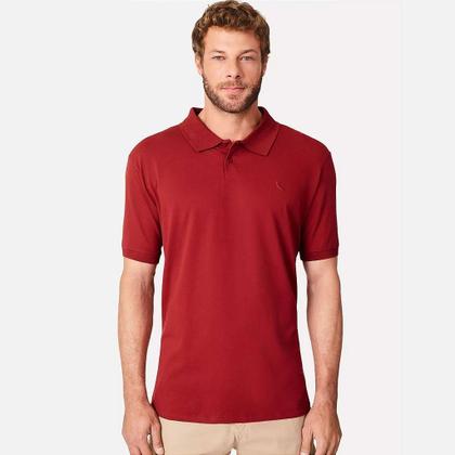 Imagem de Camisa Polo Reserva Piquet Algodão PIMA Masculina Bordô