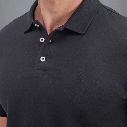 Imagem de Camisa Polo Reserva Piquet Classica Masculina Preta