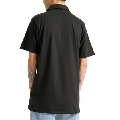 Imagem de Camisa Polo Volcom Solid Stone Preta