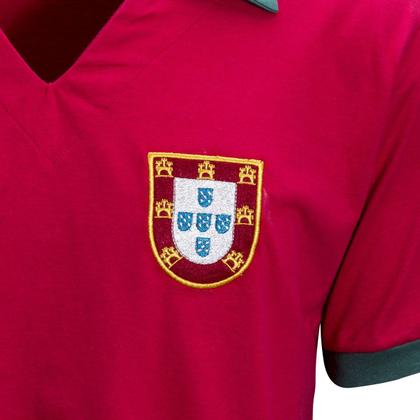 Imagem de Camisa Portugal 1972 Liga Retrô  Vermelha GG